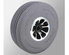 Gray Sawtooth PU Foam Wheelchair Wheel